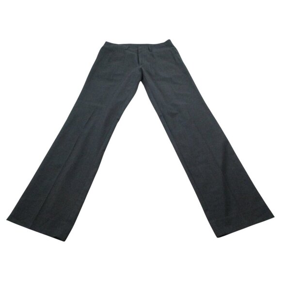 HUGO BOSS Dress Pants Mens 46 Dark Gray Formal Classic Fit Mid-Rise Straight Leg - Picture 1 of 9